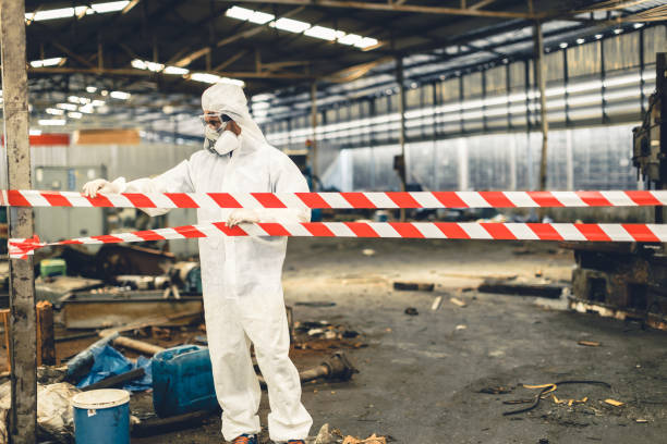 Professional Crime Scene Cleanup technician working in Irvington, NJ
